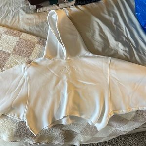 Balance athletica/vitality white cropped hoodie